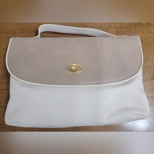 Pedro Shoulder Bag Leather Beige /ladies / Vintage